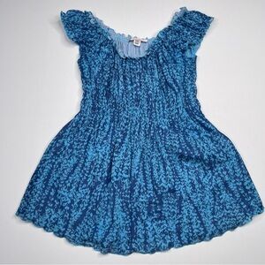 Y2K Babydoll Top Tank Silk Fairy Cottagecore Whimsigoth Romantic Milkmaid Blue